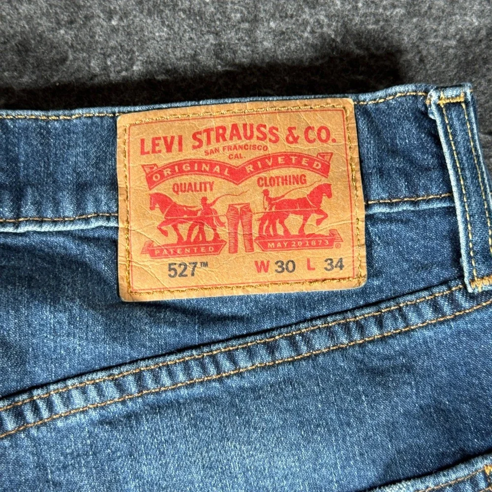 Levis 527 Slim Bootcut Mens Jeans Medium Wash Blue W30 L34 05527-0724